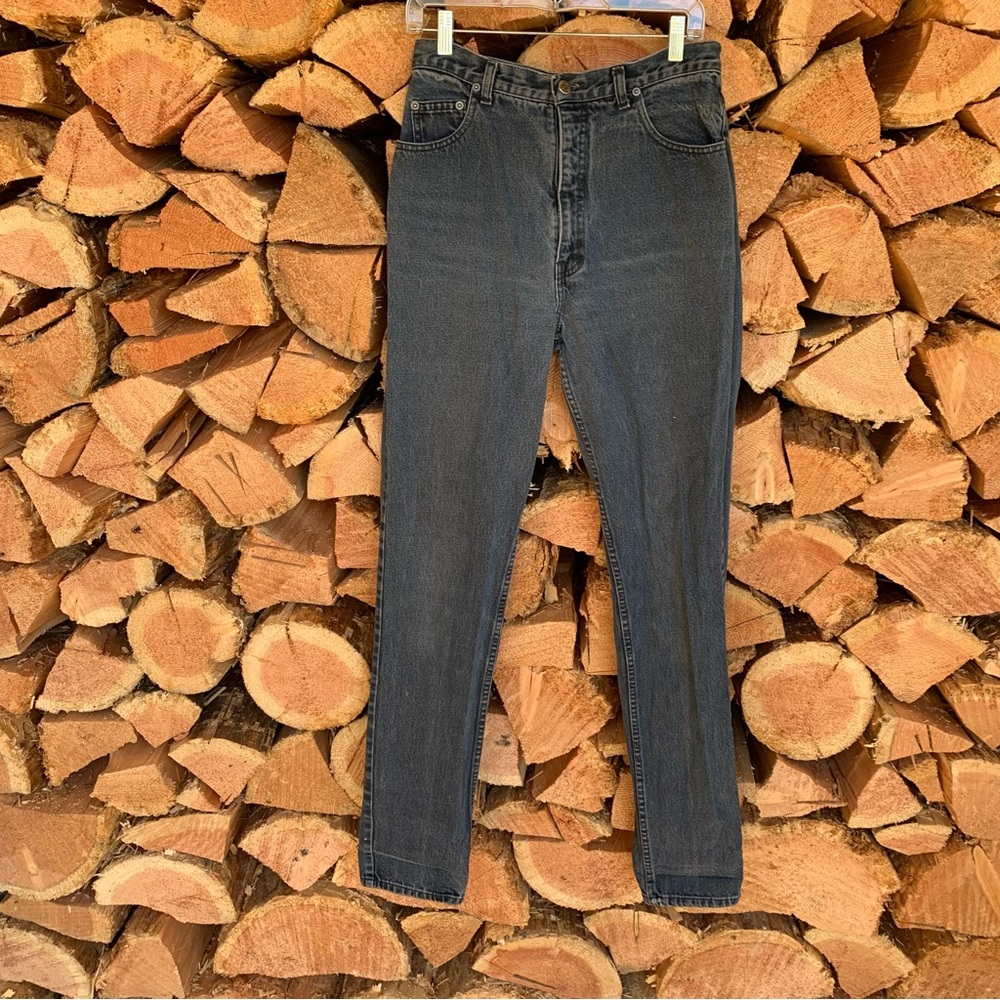 Vintage Blue‎ Women’s 32 x 35 Dark Denim High-Waisted Jeans Long Leg Y2K Moto
